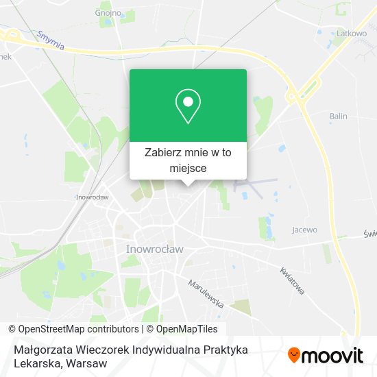 Mapa Małgorzata Wieczorek Indywidualna Praktyka Lekarska