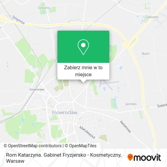 Mapa Rom Katarzyna. Gabinet Fryzjersko - Kosmetyczny