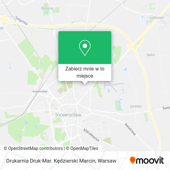 Mapa Drukarnia Druk-Mar. Kędzierski Marcin