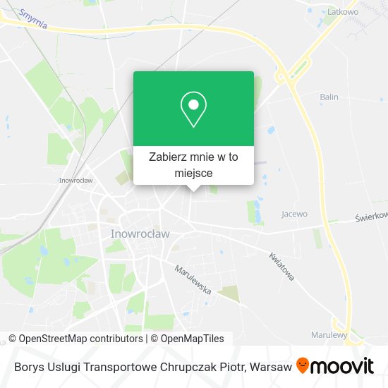 Mapa Borys Uslugi Transportowe Chrupczak Piotr