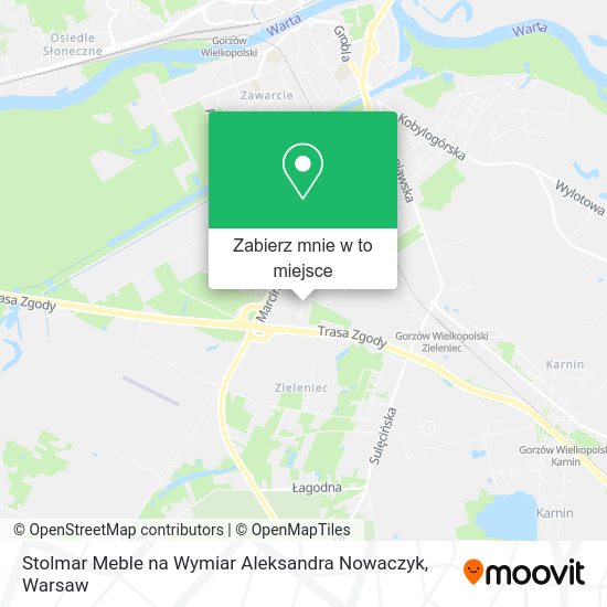 Mapa Stolmar Meble na Wymiar Aleksandra Nowaczyk