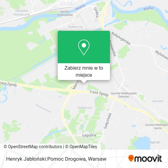 Mapa Henryk Jabłoński:Pomoc Drogowa