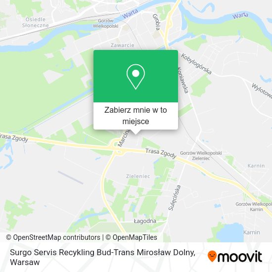 Mapa Surgo Servis Recykling Bud-Trans Mirosław Dolny