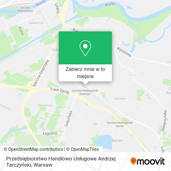 Mapa Przedsiębiorstwo Handlowo Usługowe Andrzej Tarczyński