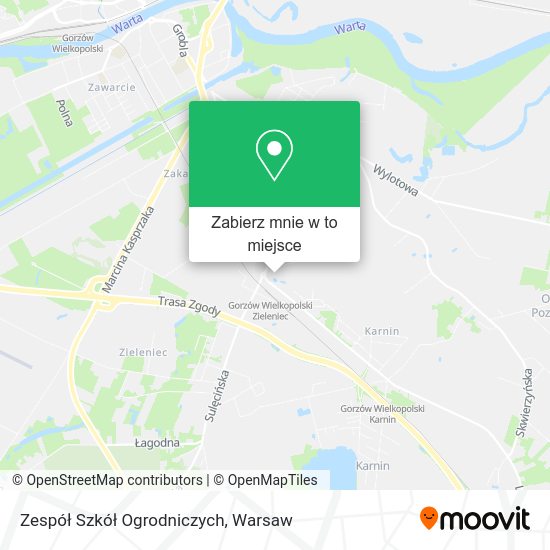 Mapa Zespół Szkół Ogrodniczych