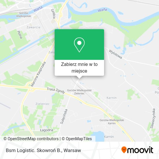 Mapa Bsm Logistic. Skowroń B.