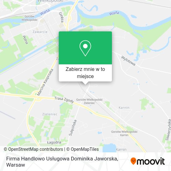 Mapa Firma Handlowo Usługowa Dominika Jaworska