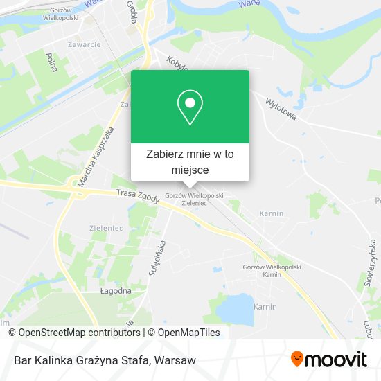 Mapa Bar Kalinka Grażyna Stafa