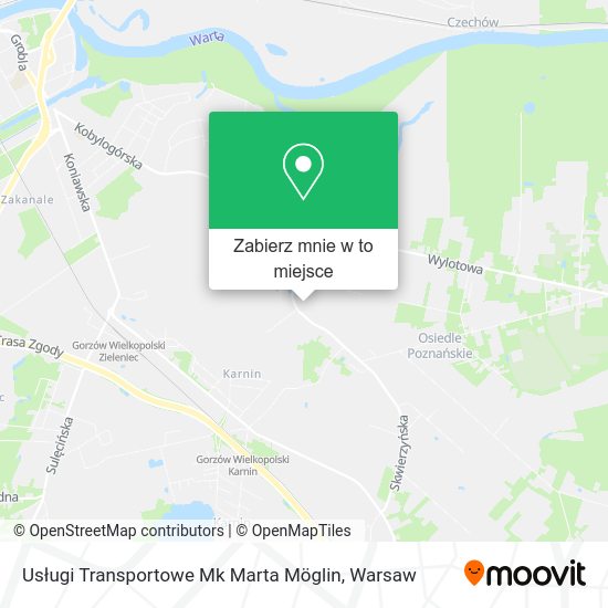 Mapa Usługi Transportowe Mk Marta Möglin