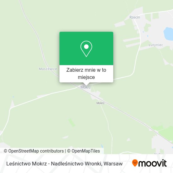 Mapa Leśnictwo Mokrz - Nadleśnictwo Wronki