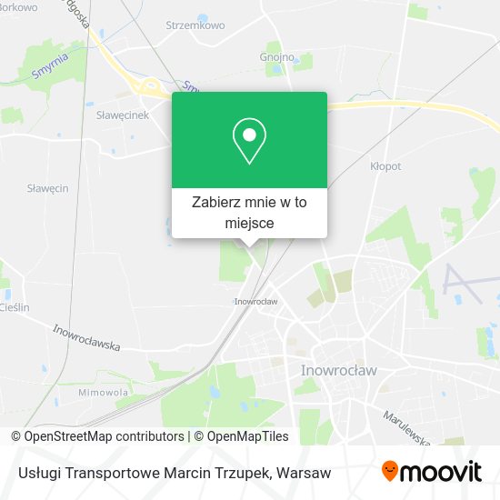 Mapa Usługi Transportowe Marcin Trzupek