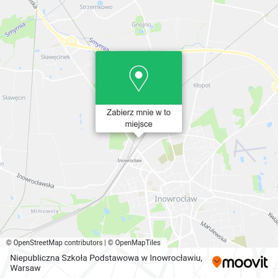 Mapa Niepubliczna Szkoła Podstawowa w Inowrocławiu