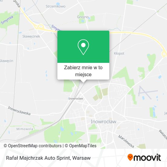 Mapa Rafał Majchrzak Auto Sprint