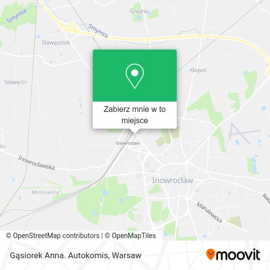 Mapa Gąsiorek Anna. Autokomis