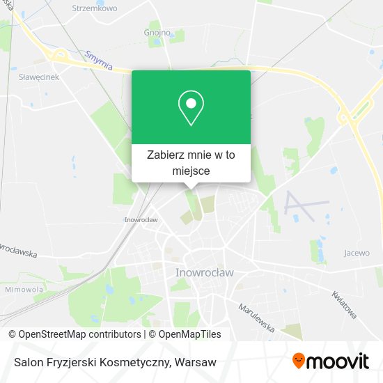 Mapa Salon Fryzjerski Kosmetyczny