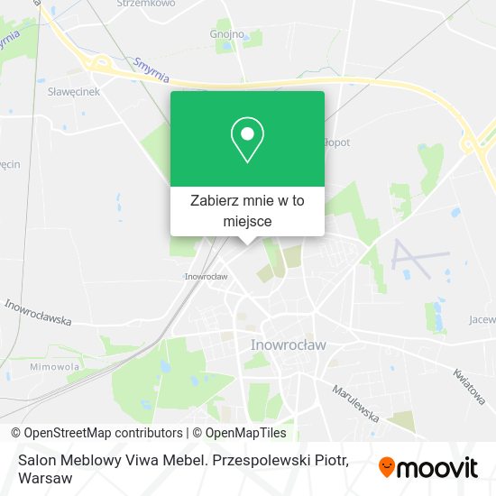 Mapa Salon Meblowy Viwa Mebel. Przespolewski Piotr