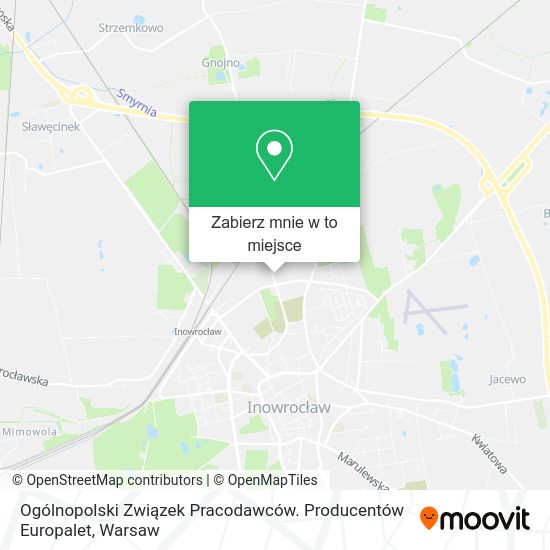 Mapa Ogólnopolski Związek Pracodawców. Producentów Europalet