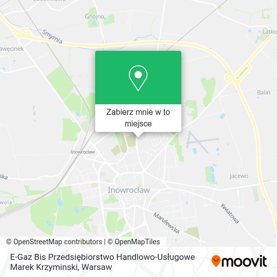 Mapa E-Gaz Bis Przedsiębiorstwo Handlowo-Usługowe Marek Krzyminski