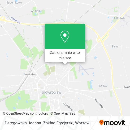 Mapa Deręgowska Joanna. Zakład Fryzjerski