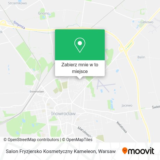 Mapa Salon Fryzjersko Kosmetyczny Kameleon