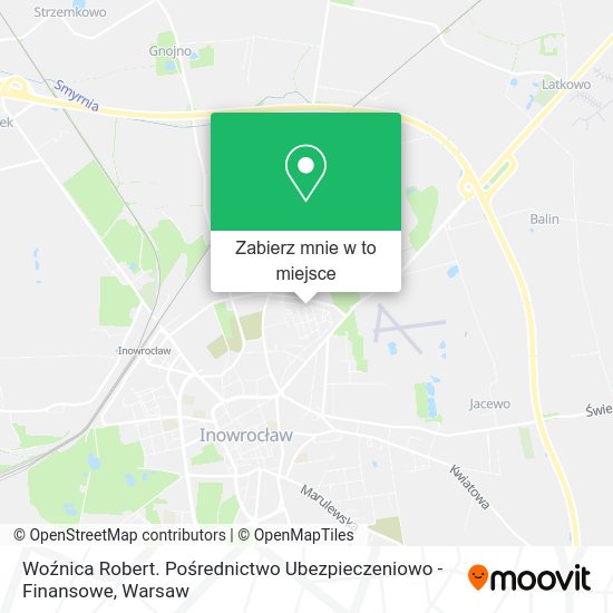 Mapa Woźnica Robert. Pośrednictwo Ubezpieczeniowo - Finansowe