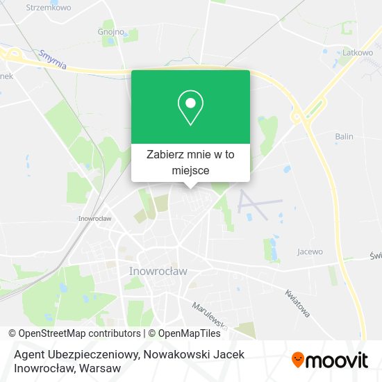 Mapa Agent Ubezpieczeniowy, Nowakowski Jacek Inowrocław