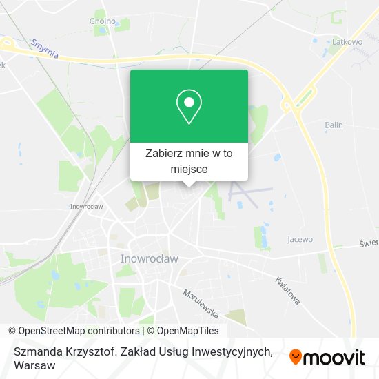 Mapa Szmanda Krzysztof. Zakład Usług Inwestycyjnych