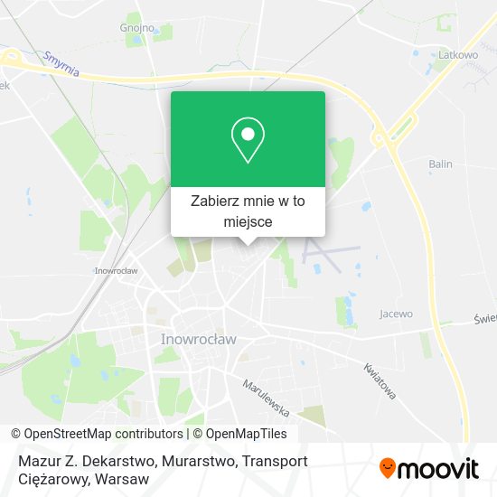 Mapa Mazur Z. Dekarstwo, Murarstwo, Transport Ciężarowy