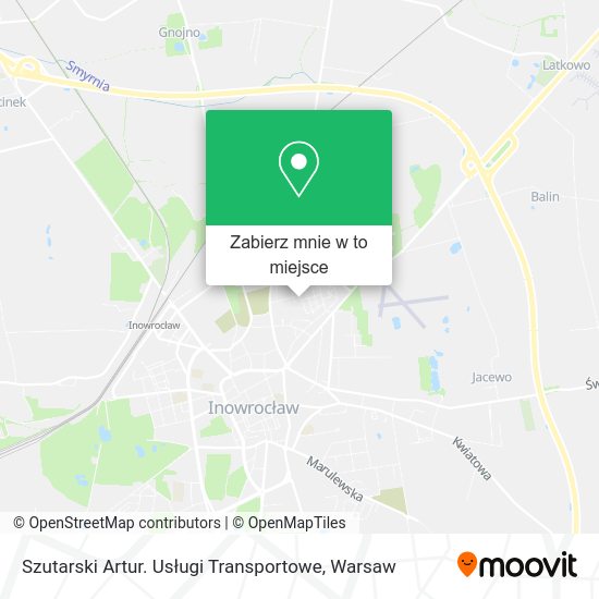 Mapa Szutarski Artur. Usługi Transportowe