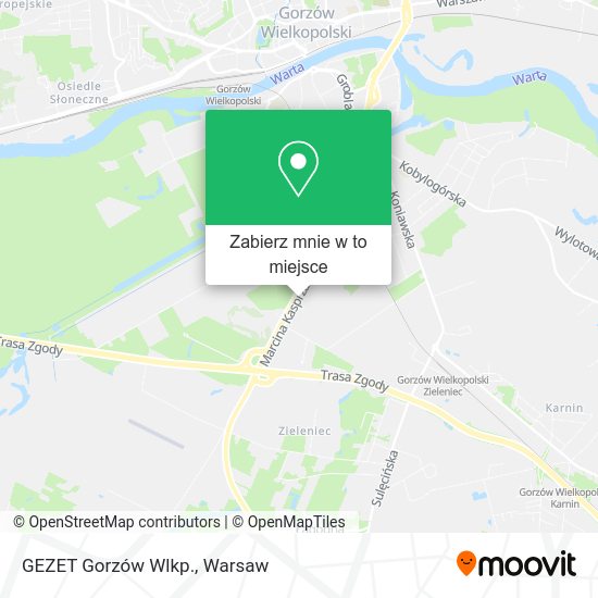 Mapa GEZET Gorzów Wlkp.