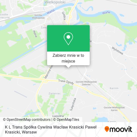 Mapa K L Trans Spółka Cywilna Wacław Krasicki Paweł Krasicki