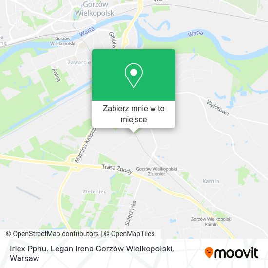 Mapa Irlex Pphu. Legan Irena Gorzów Wielkopolski