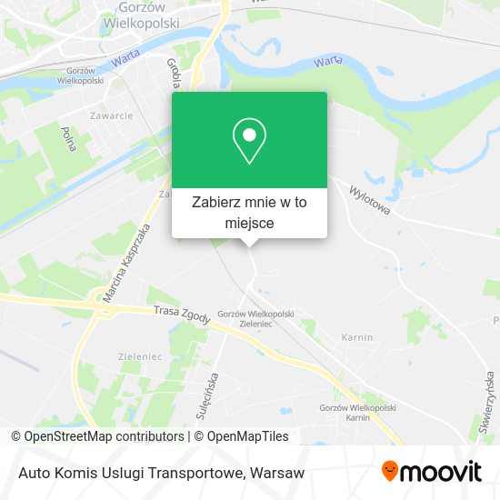 Mapa Auto Komis Uslugi Transportowe