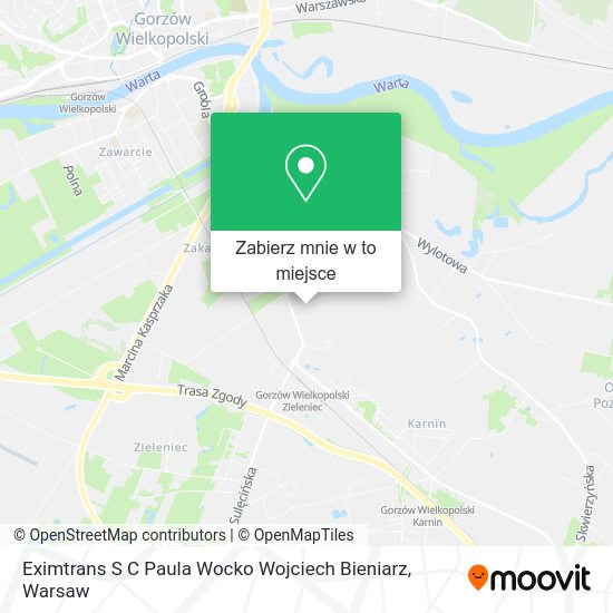 Mapa Eximtrans S C Paula Wocko Wojciech Bieniarz