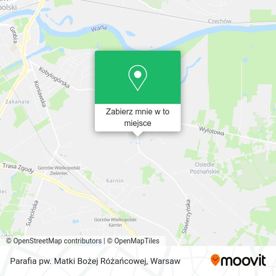 Mapa Parafia pw. Matki Bożej Różańcowej