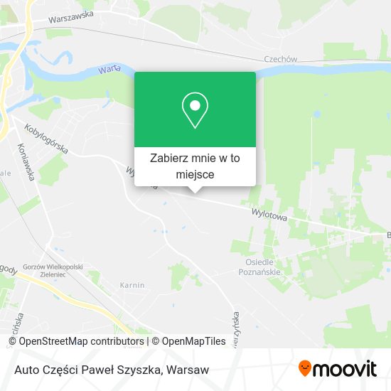 Mapa Auto Części Paweł Szyszka