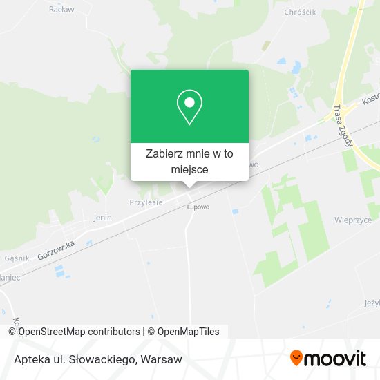 Mapa Apteka ul. Słowackiego