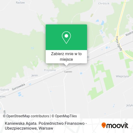 Mapa Kaniewska Agata. Pośrednictwo Finansowo - Ubezpieczeniowe