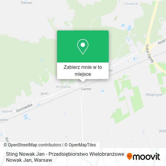 Mapa Sting Nowak Jan - Przedsiębiorstwo Wielobranżowe Nowak Jan