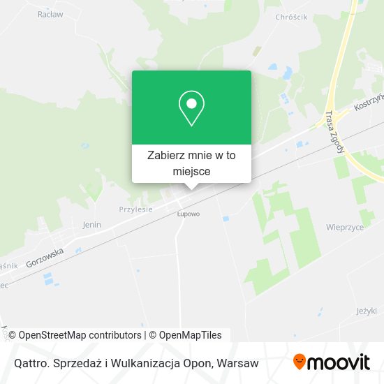 Mapa Qattro. Sprzedaż i Wulkanizacja Opon