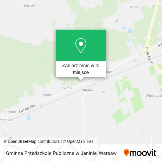 Mapa Gminne Przedszkole Publiczne w Jeninie