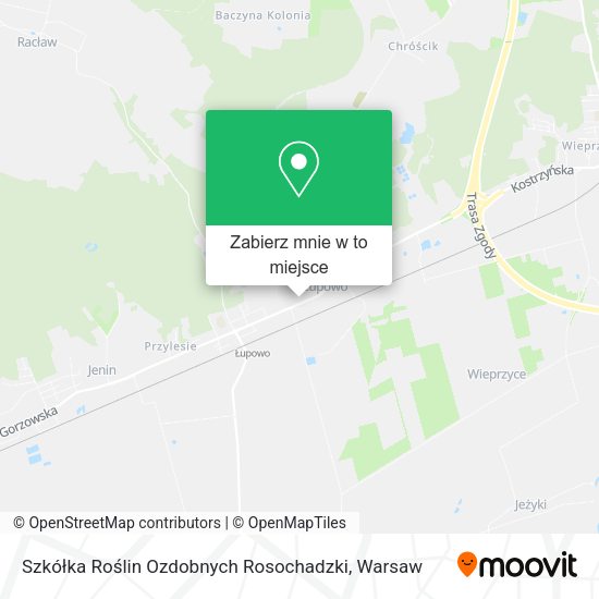 Mapa Szkółka Roślin Ozdobnych Rosochadzki