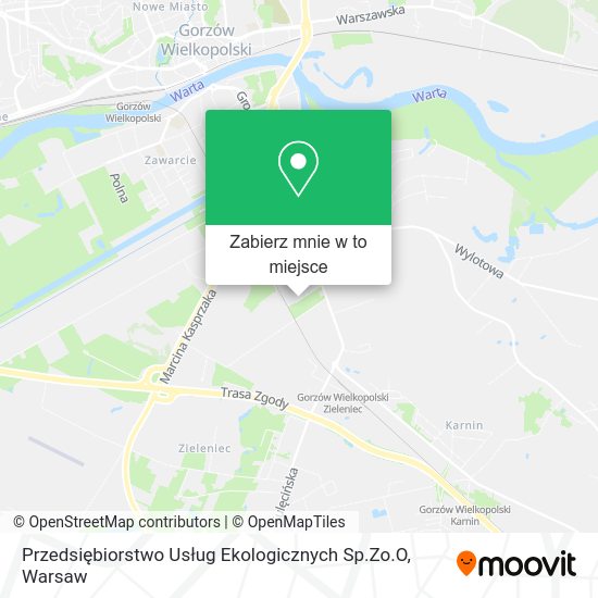 Mapa Przedsiębiorstwo Usług Ekologicznych Sp.Zo.O