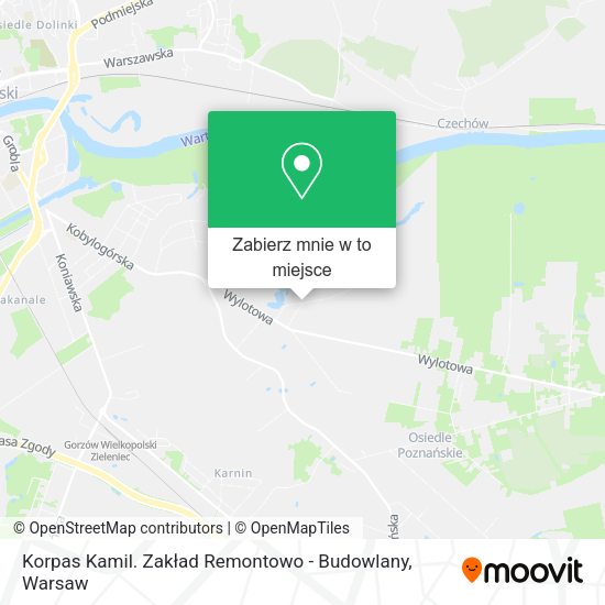 Mapa Korpas Kamil. Zakład Remontowo - Budowlany