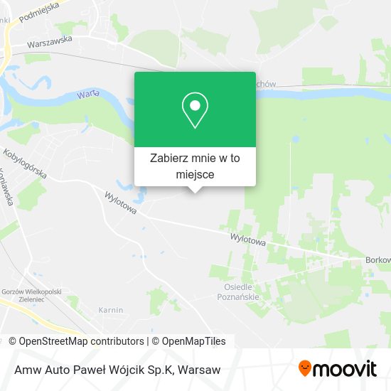 Mapa Amw Auto Paweł Wójcik Sp.K