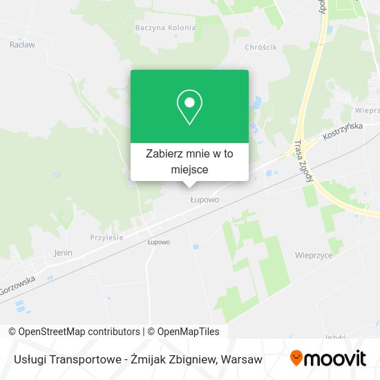 Mapa Usługi Transportowe - Żmijak Zbigniew