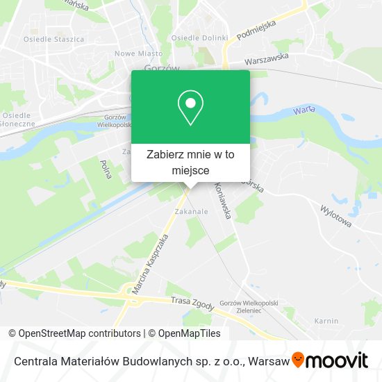 Mapa Centrala Materiałów Budowlanych sp. z o.o.