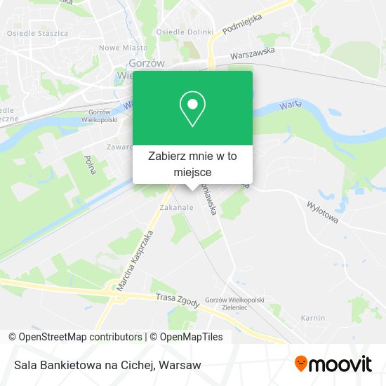 Mapa Sala Bankietowa na Cichej