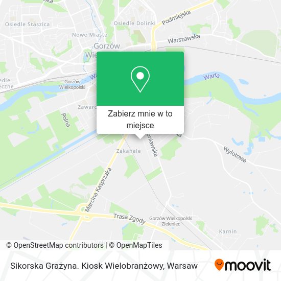 Mapa Sikorska Grażyna. Kiosk Wielobranżowy