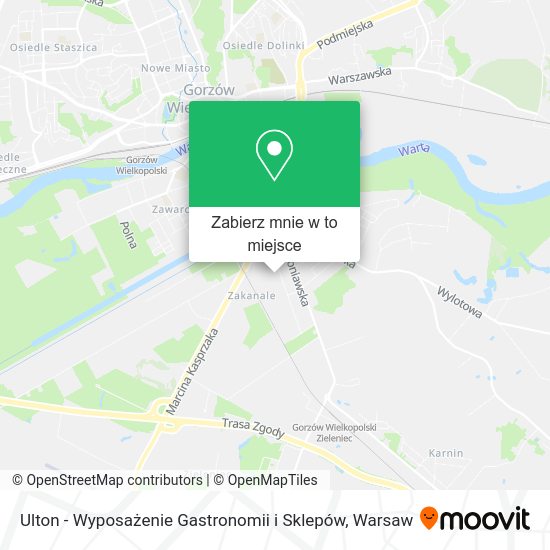 Mapa Ulton - Wyposażenie Gastronomii i Sklepów